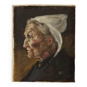 Portrait of an old woman