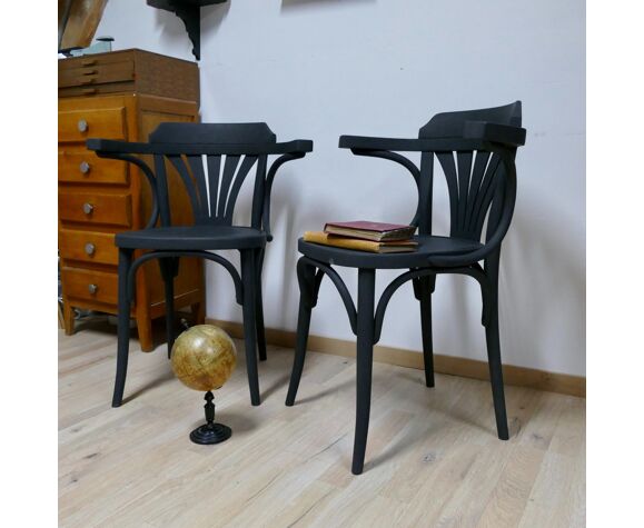 2 Baumann style armchairs