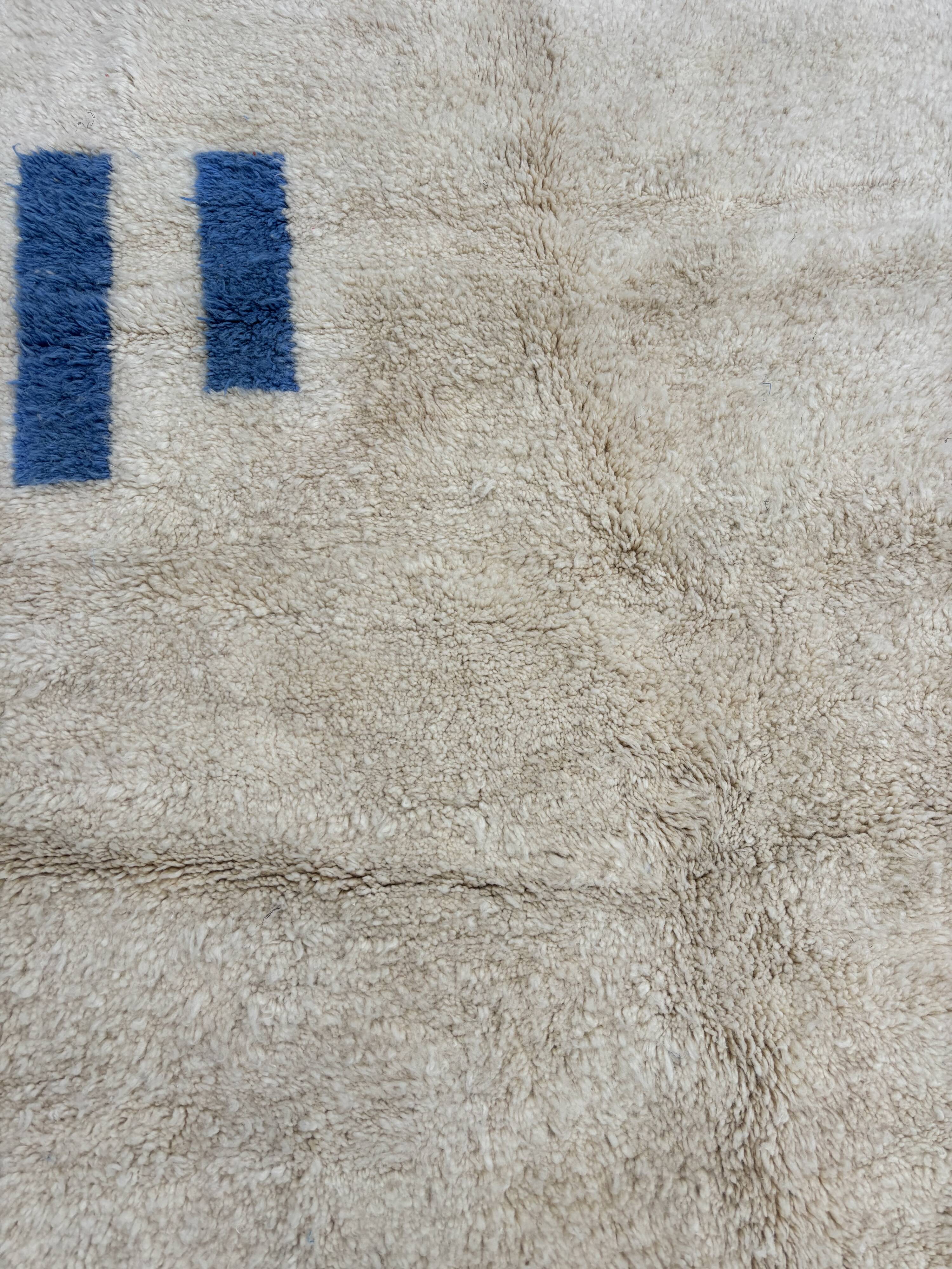 Tapis marocain Berbere de Mrirt  en laine