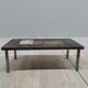 Table basse en pierre de lave émaillée
