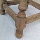 Old vintage sandblasted stool