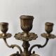 Five-branch candlestick, brass.