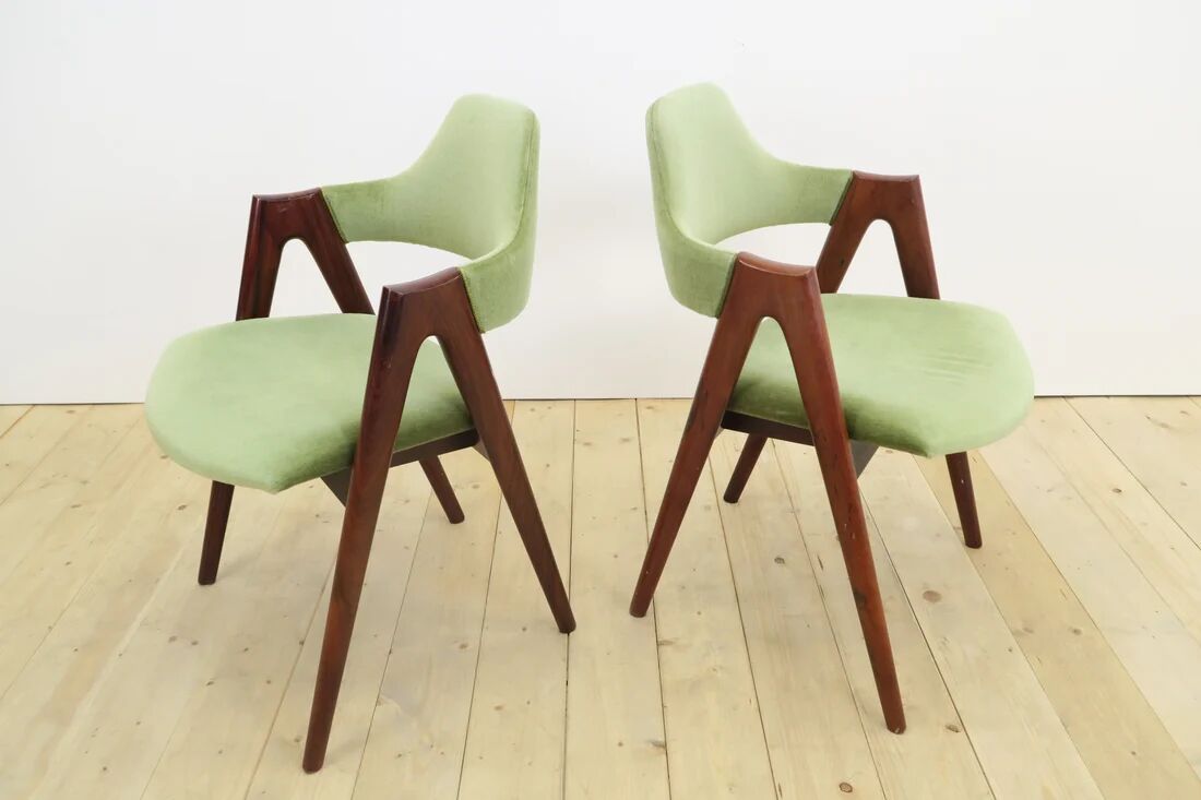 Ensemble de 6 chaises Compass par Kai Kristiansen, années 1960