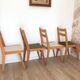 Set of 4 dining room chairs, 50s/60s