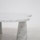 White Carrara Marble Eros Quadrifoglio Coffee Table by Angelo Mangiarotti for Skipper, 1990s