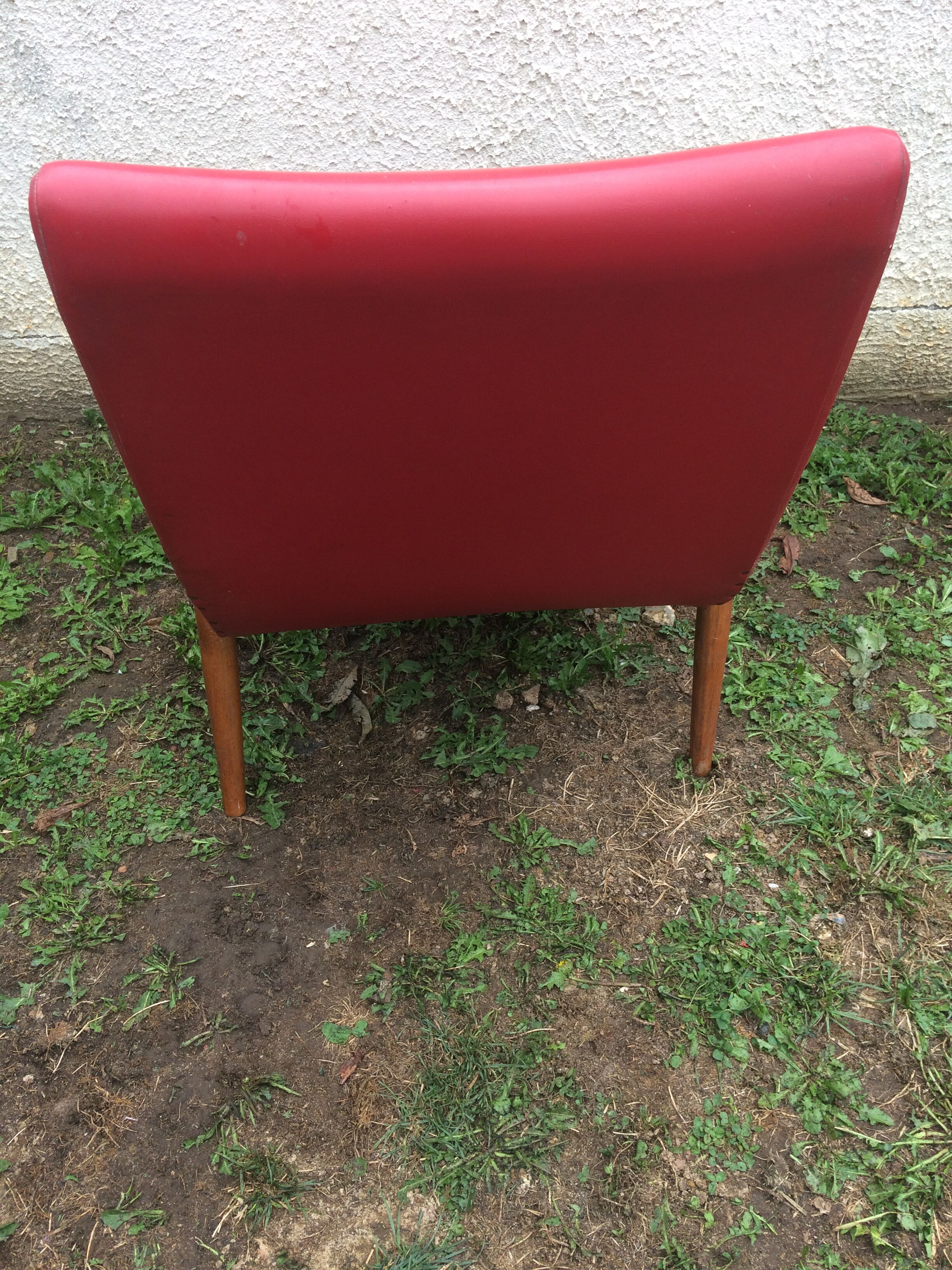 Vintage red armchair