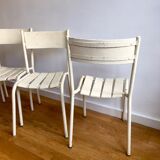 Old chairs of gardens or beaches