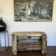 Raw wood workbench