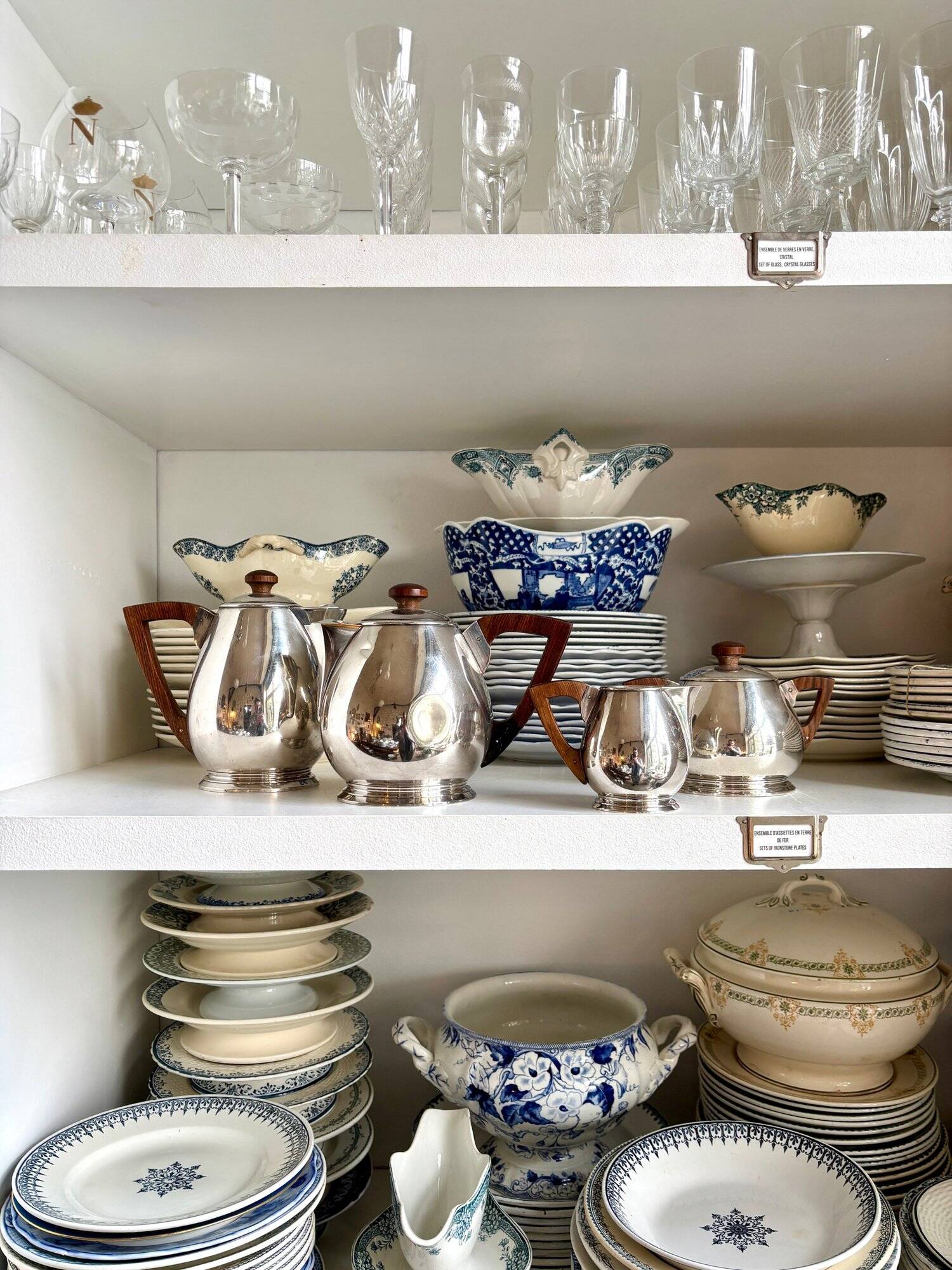 Service à café et thé 4 pièces ercuis en métal argenté, vers 1930