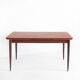 Table en teck avec rallonges de style scandinave - France, 1960