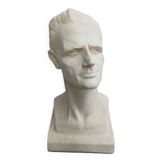 Pascal Boureille (1909-1999) Plaster bust of a man