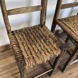 Ensemble de 6 chaises paillées
