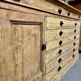 Old piece of furniture by trade with an architect's plan