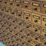 Dutch Industrial Pine Apothecary / Workshop Cabinet, circa 1930s