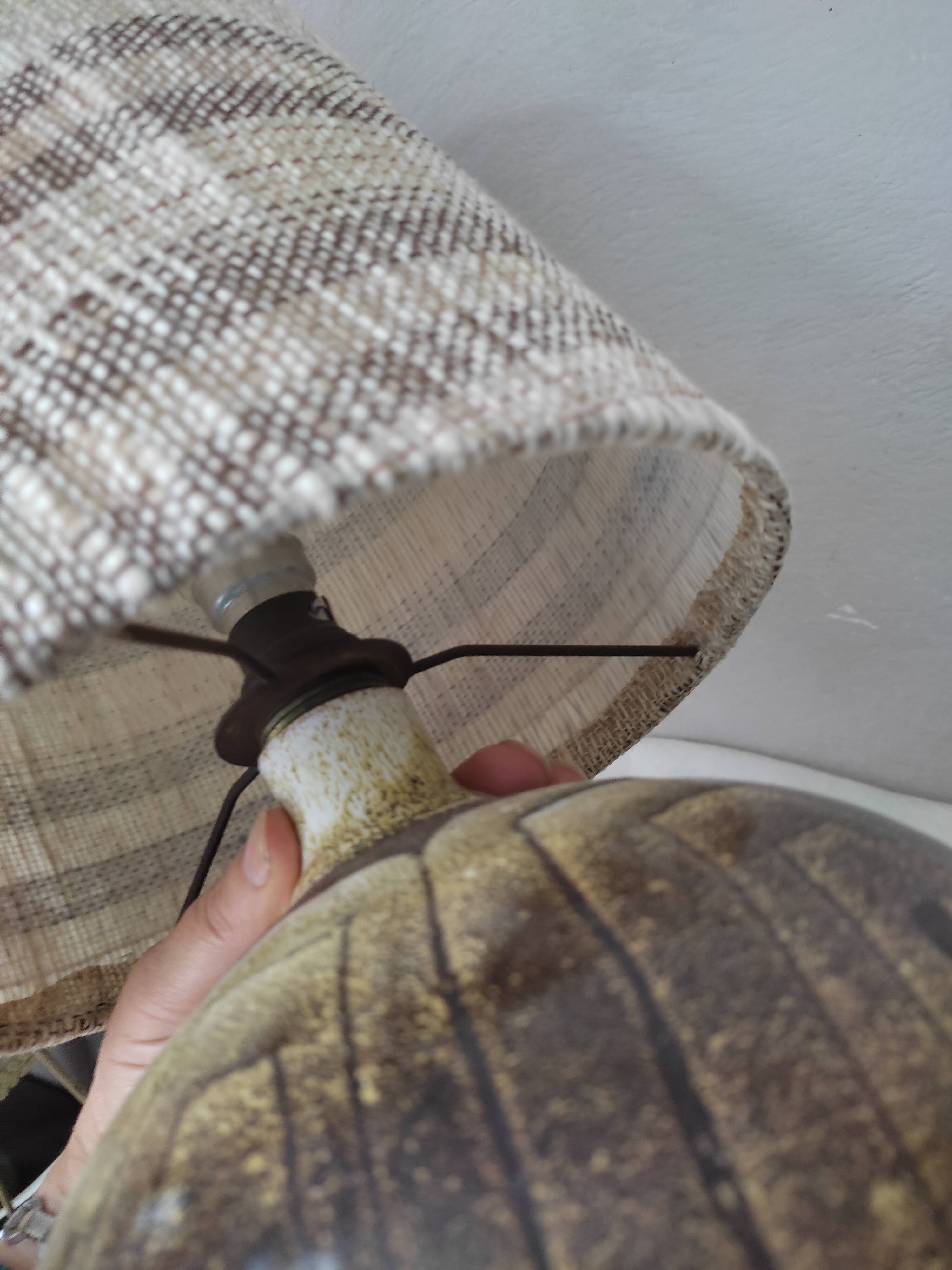 Lampe boule en céramique par Olivier Roy