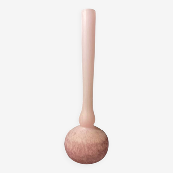 Vase soliflore nommé « Berluze ou Galinette » – Verre marmoréen – Signé (illisible)