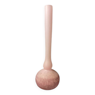 Vase soliflore nommé « Berluze ou Galinette » – Verre marmoréen – Signé (illisible)