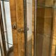 English walnut display cabinet, 1950s