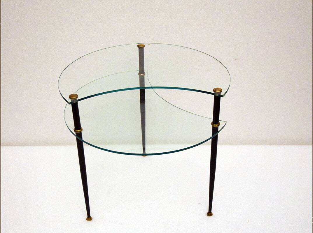 Edoardo Poli asymmetrical coffee table for Vitrex, 196