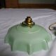 Suspensions abat jour opaline vert pastel
