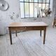 Farm table with tapered legs, cherry wood, 150 cm