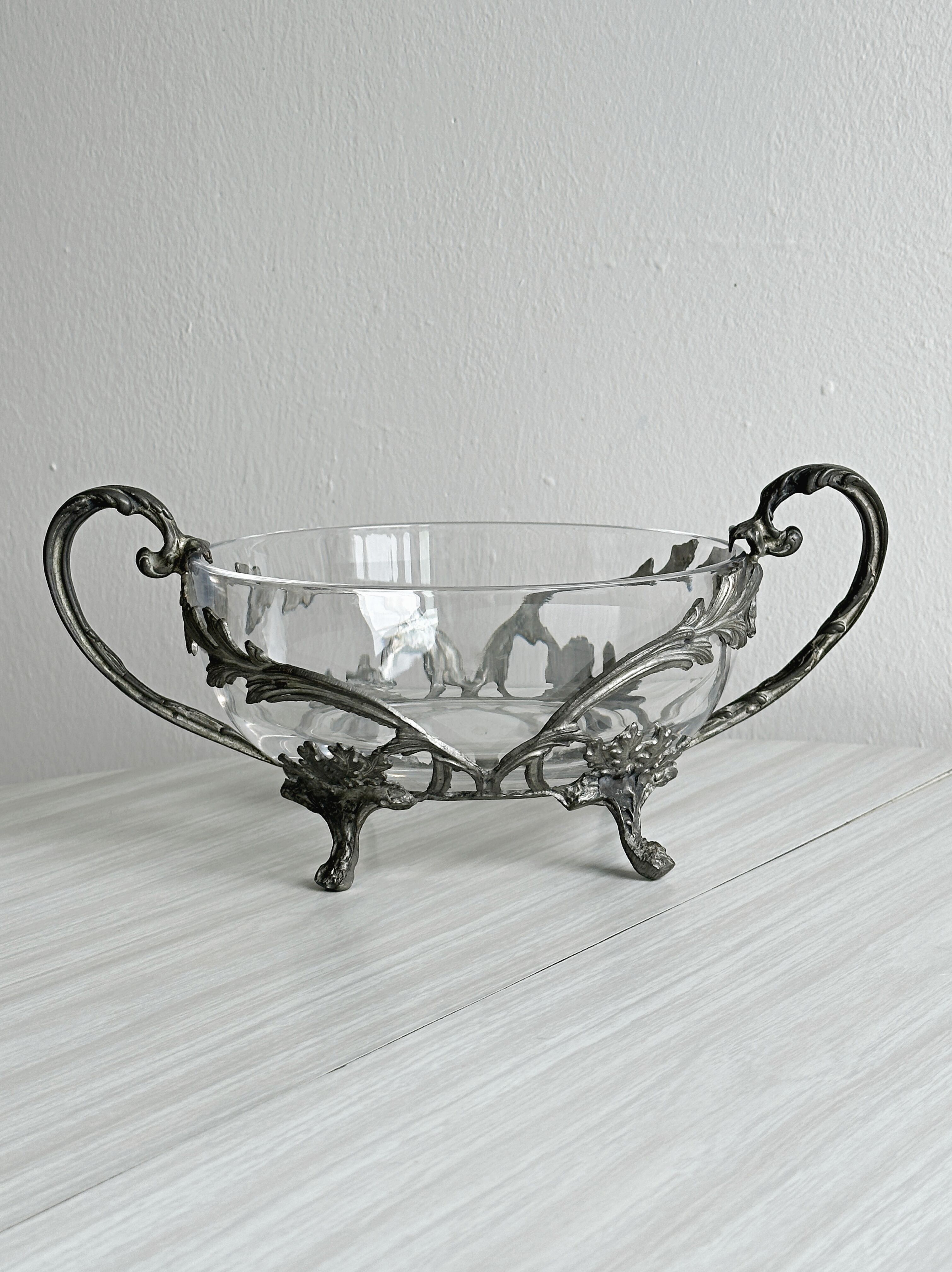 Art Nouveau glass bowl