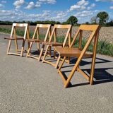 Set of 4 Vintage Folding Chairs
