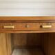 Bureau de ministre vintage double caisson en chêne – Milieu de pièce