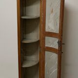 Pair of corners in ash and oak of the nineteenth century
