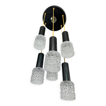 Lampe suspendue moderne du milieu du siècle par Elektroinstala Jílové