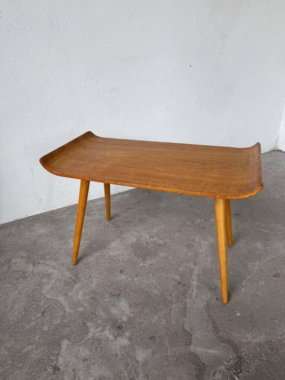 Baumann oak console coffee table from the 60s