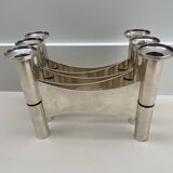 Candle Holder in Silver Metal