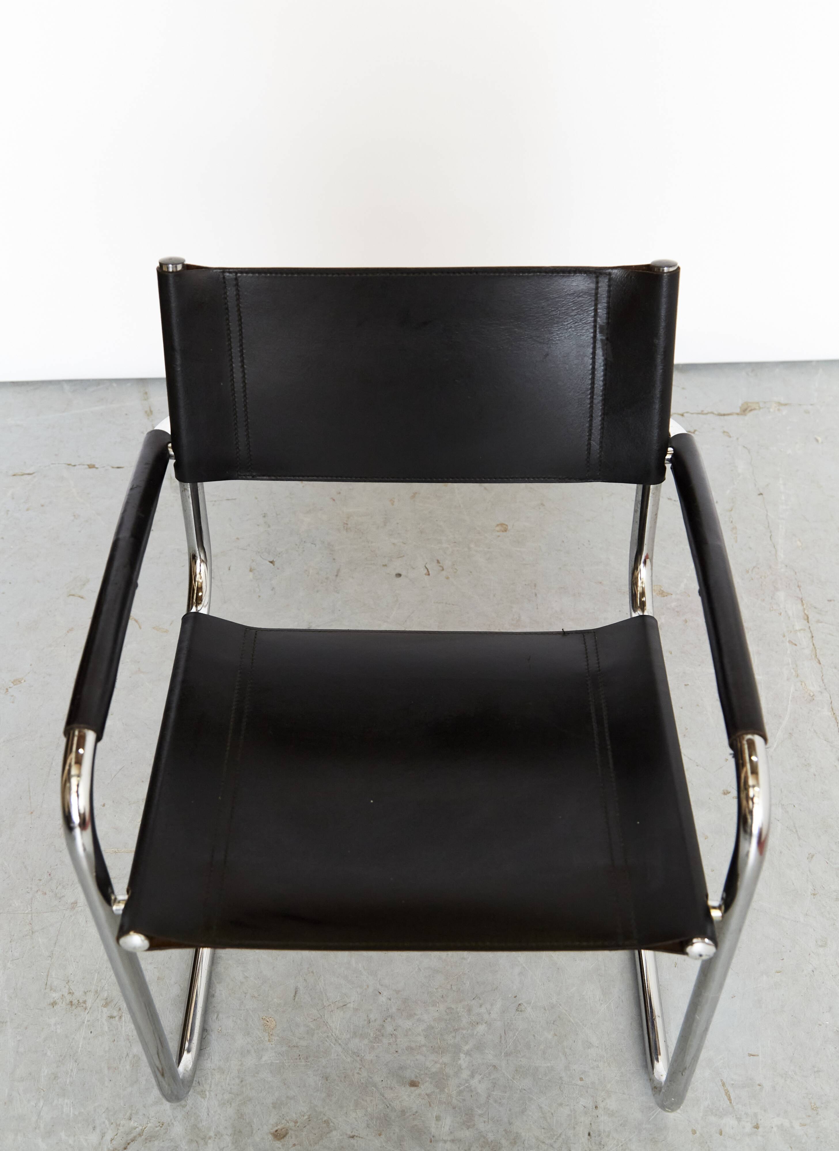 Bauhaus leather Cantilever produced by Fasem, Italy