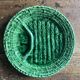 Green asparagus plates in slurry Vallauris 6 pieces