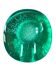 Vintage green annealed glass trinket tray