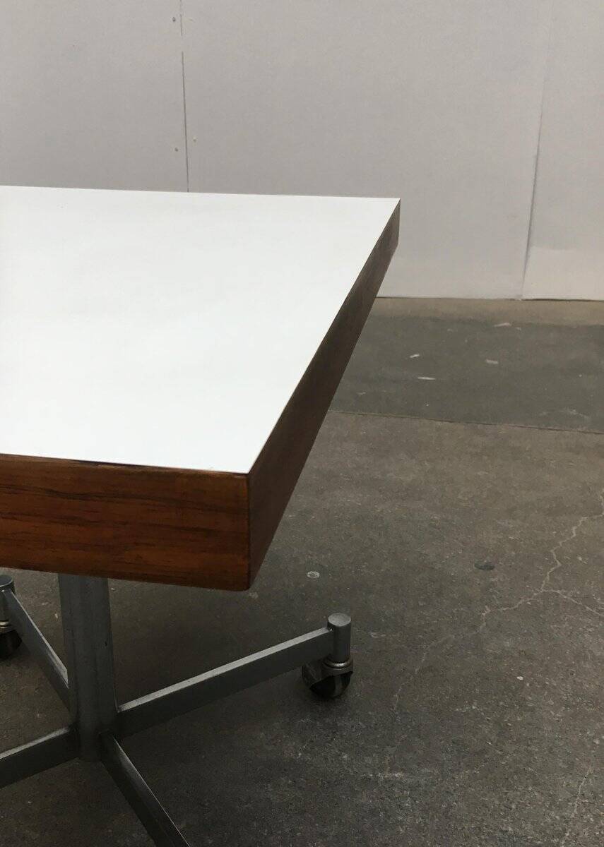 Side table in metal and wood by Artifort, 1960s