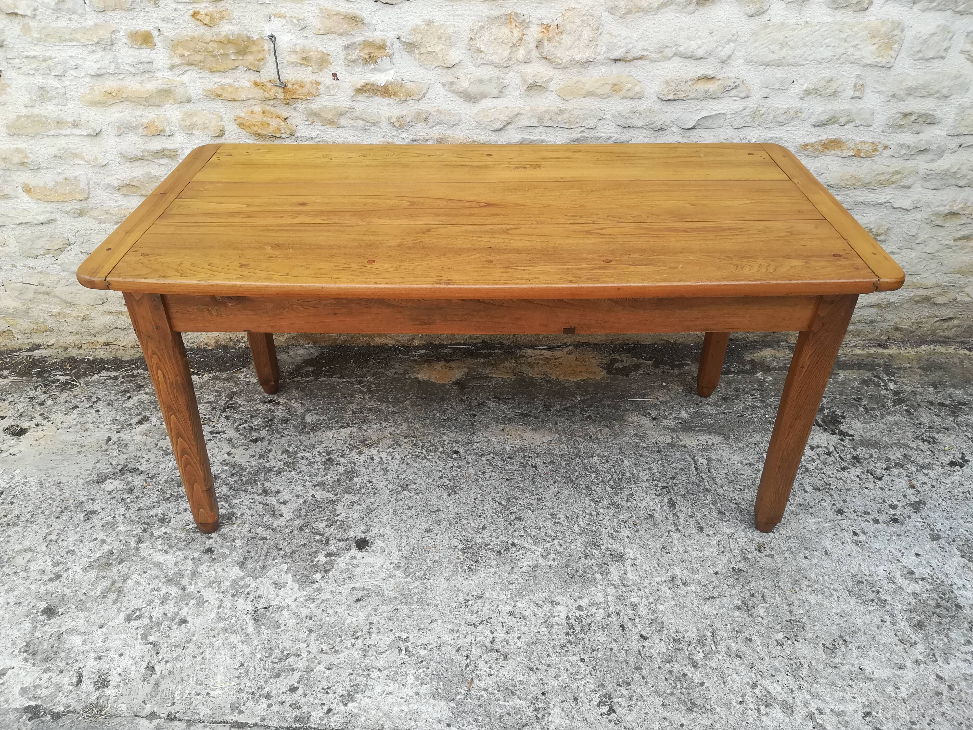 Elm farmhouse table