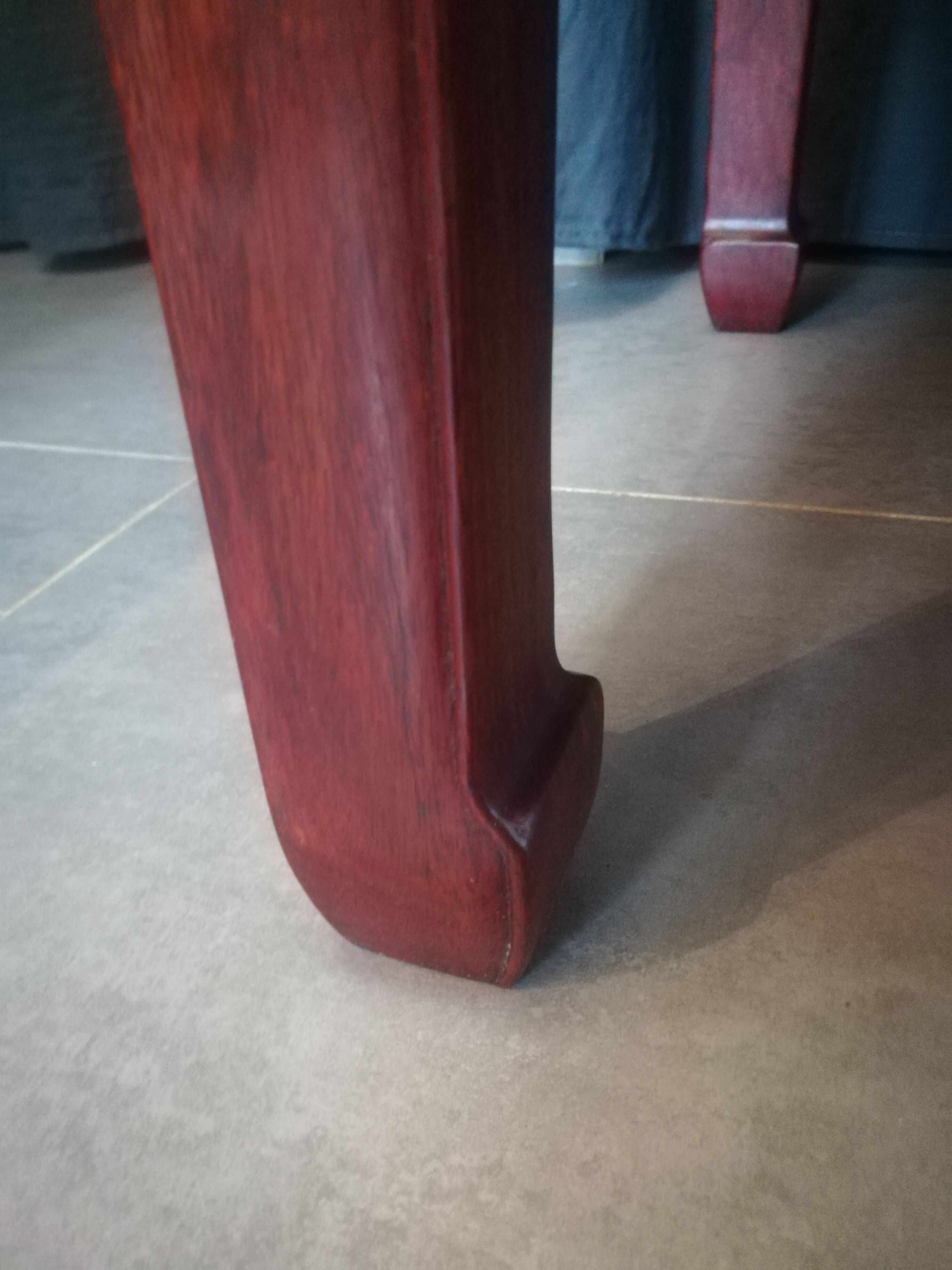 Paire de tables basses chinoises en bois exotique