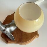 Art Deco Sea Lion blown glass lamp
