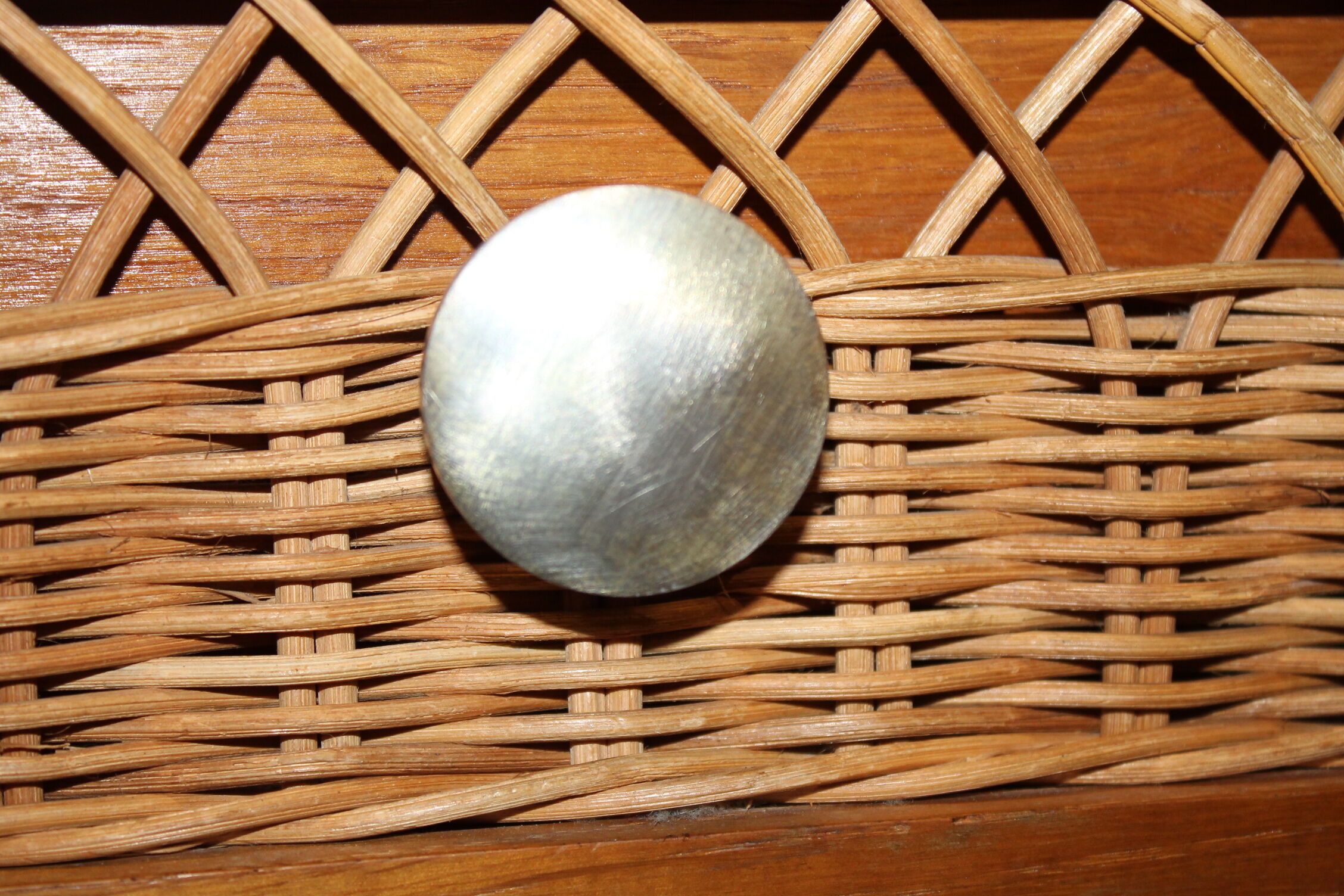 Vintage wicker chest of drawers
