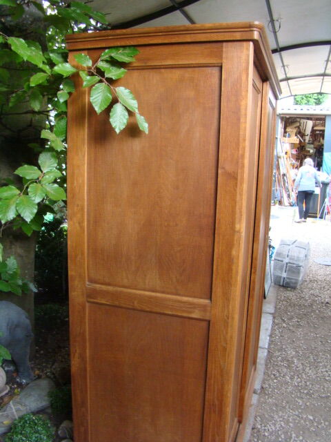 Sliding cabinet veneered vintage oak 50/60