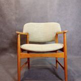 Larsen & Madsen designer armchair by Fritz Hansen, Vintage Scandinavian 1960s