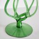 Vintage artistic green vase from the mid-century, Poland, Europe, 1970s.