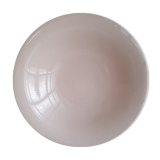 Serving plate round pale pink earthenware Hamage & mill of wolves