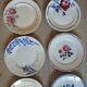 10 assiettes plates anciennes dépareillées