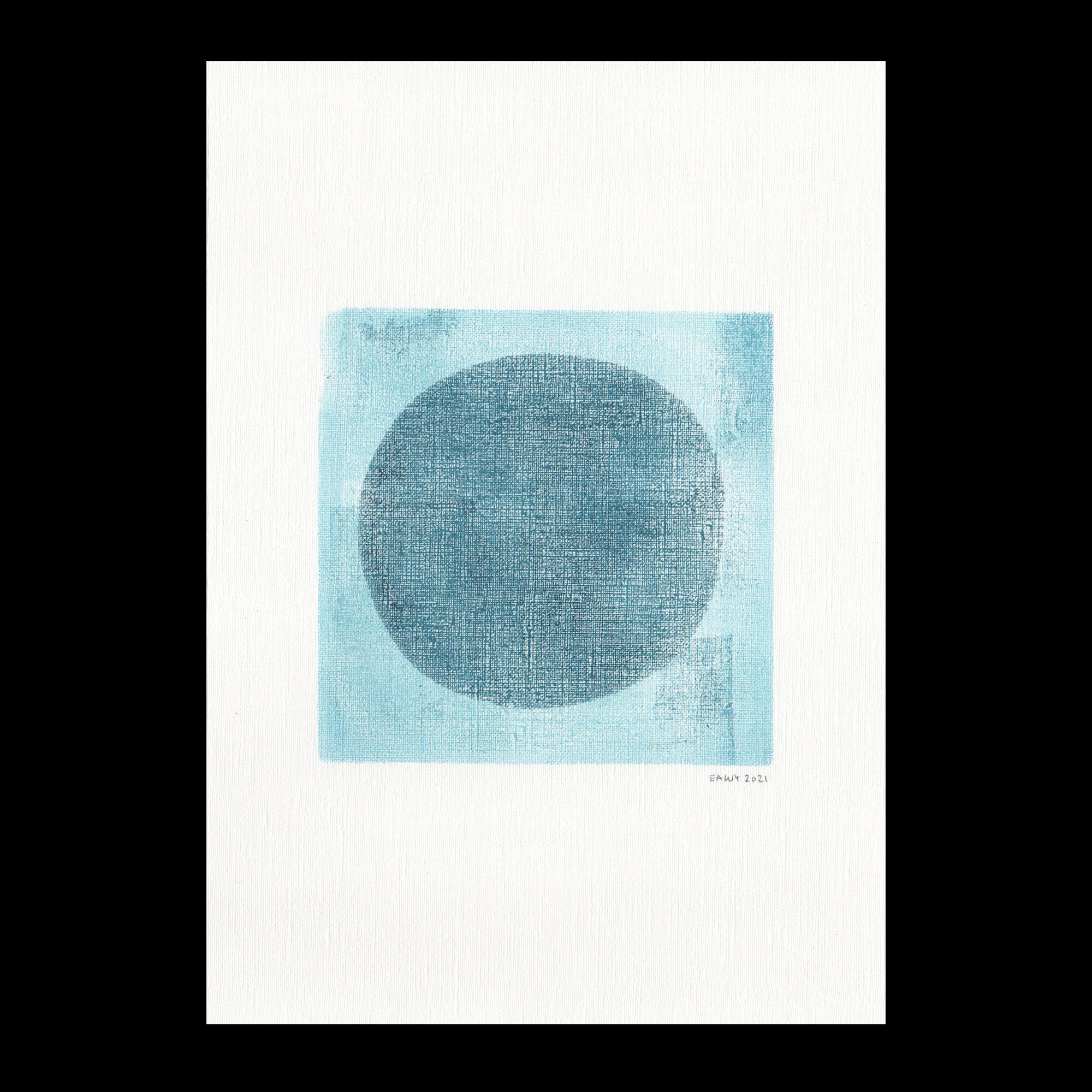 Painting on paper illustration M305 signed Eawy