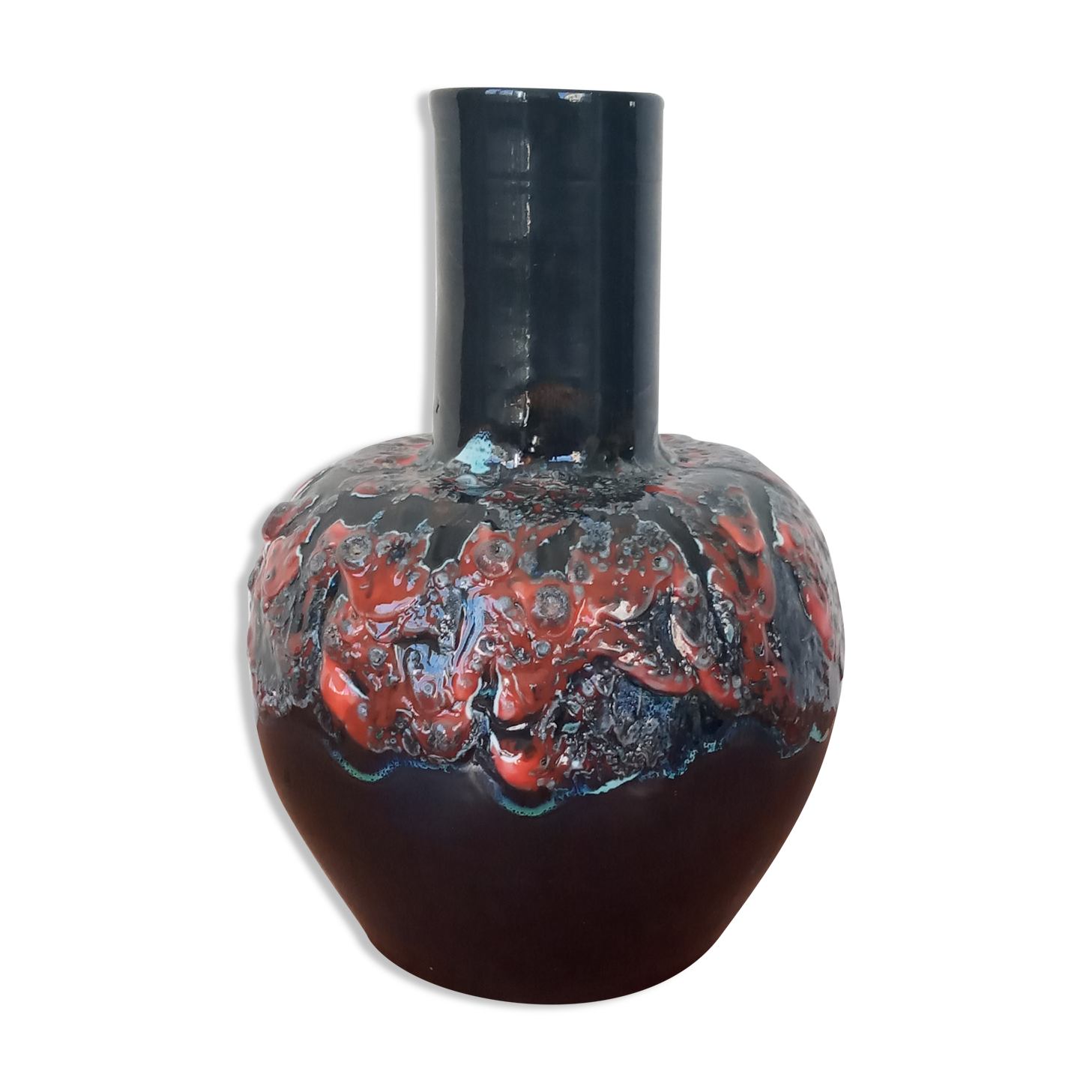 Vase poterie fat lava France