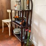 Vintage rattan bookcase