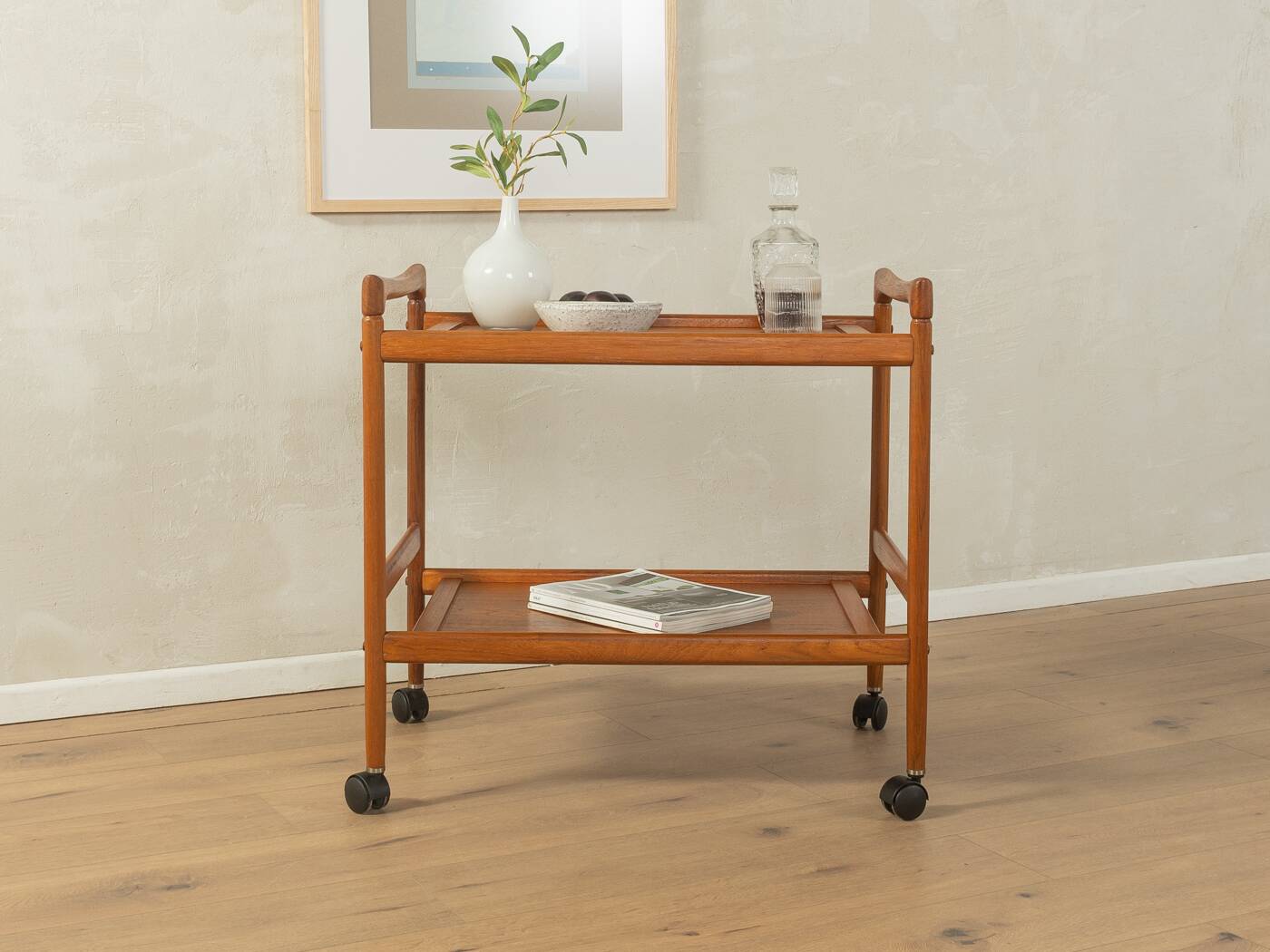 1960s serving trolley by Dyrlund