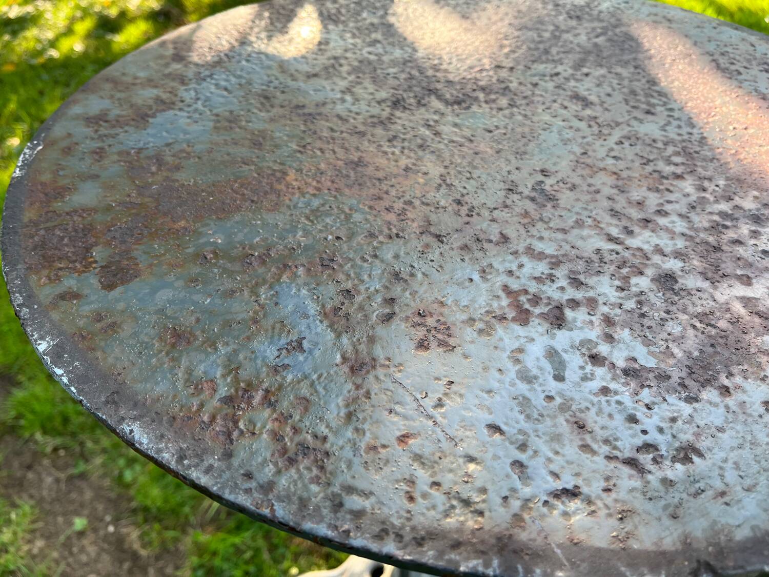 Small cast iron bistro table.